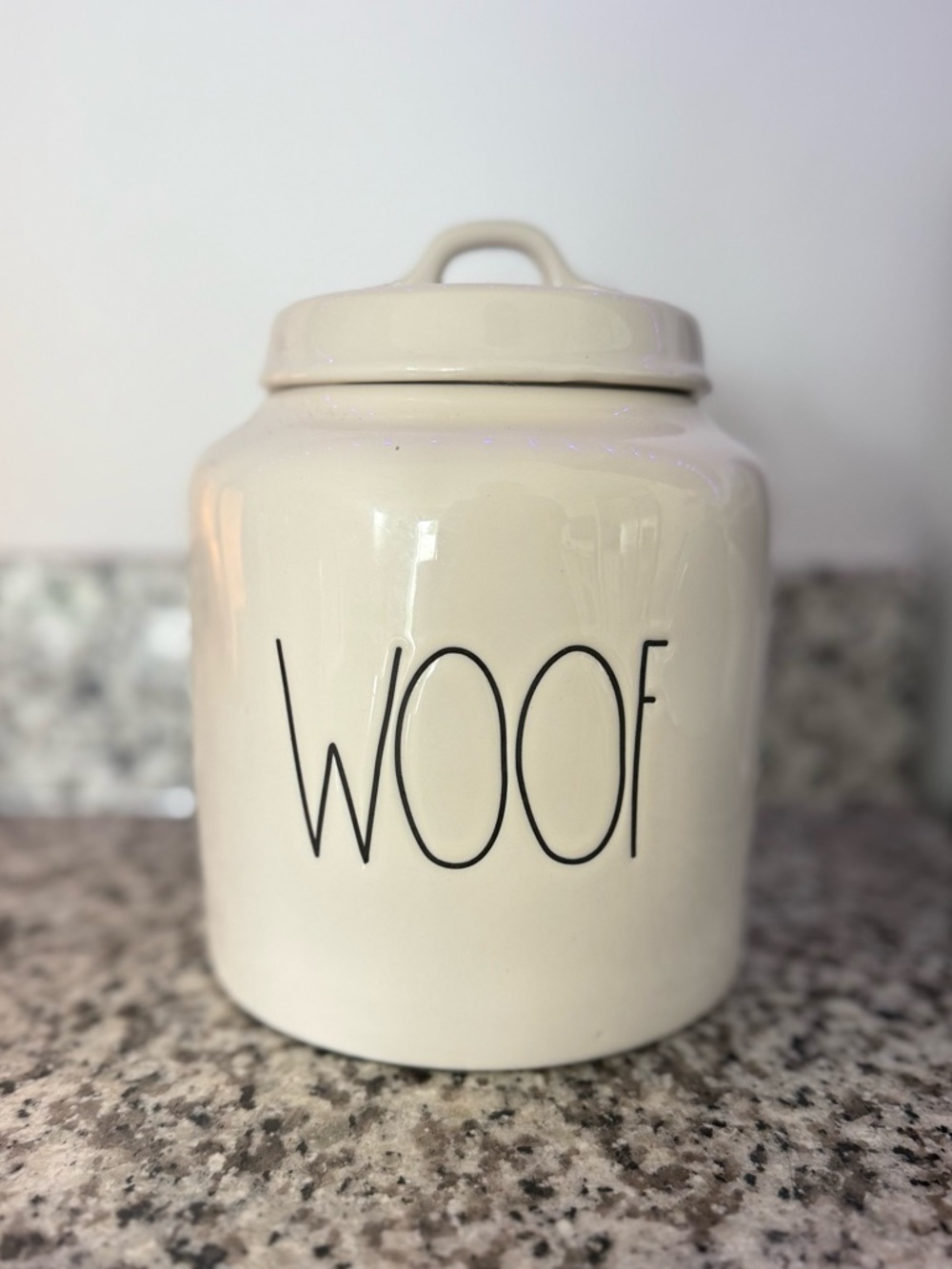 Rae Dunn WOOF Canister
